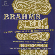 Johannes Brahms, Tonhalle-Orchester Zürich - Josef Krips - Symphony N° 2 In D Major, Op. 73 / Academic Festival Overture, Op. 80